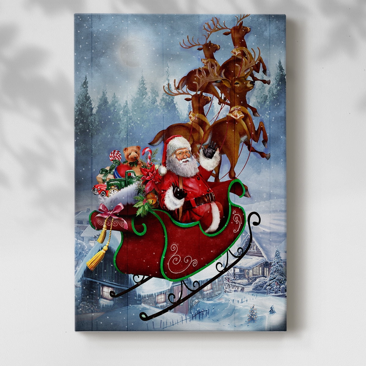 Santa's Sleigh- Gallery Wrapped Canvas