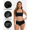 thumbnail image 3 of INNERSY Period Underwear for Women High Waisted Postpartum Maternity Panties 3-Pack(XS,Black), 3 of 9