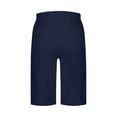 thumbnail image 6 of ZHYou Bermuda Cargo Shorts Women Elastic High Waist 7 Inch Inseam Summer Baggy Jorts for Women with 6 Pockets,Dark Blue,Size S, 6 of 6