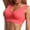 Watermelon red, variant on MRULIC sports bras for women Womens Sports Bra Padded Seamless Wirefree Breathable Yoga Bra Comfort Sleep Bra Workout Running Black + L