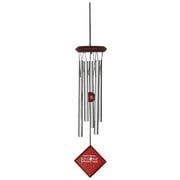 Woodstock Windchimes Chimes of Mercury Silver, Wind Chimes For Outside, Wind Chimes For Garden, Patio, and Outdoor Décor, 14"L