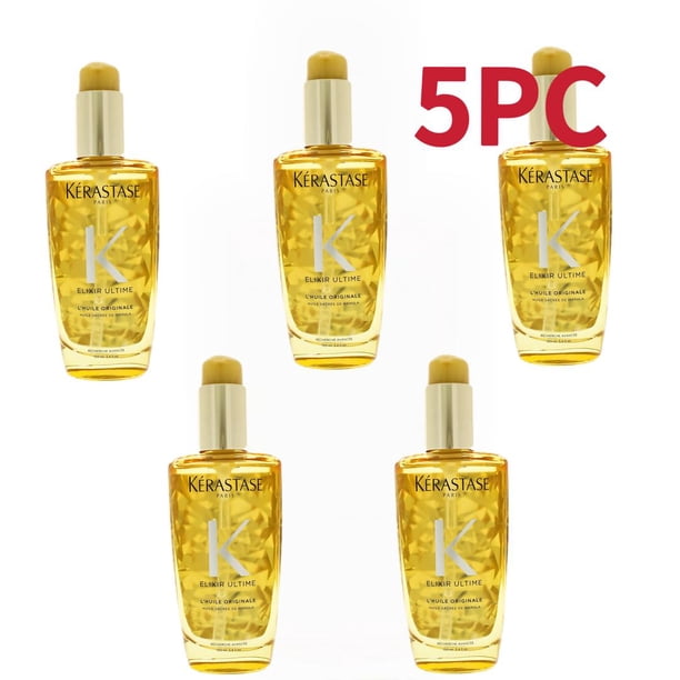 Kerastase Elixir Ultime L'Huile Originale Versatile Beautifying Hair Oil, 3.4 fl oz/5PCS