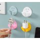thumbnail image 2 of 8-pack Plastic Hooks With Adhesive, Non-perforated Hook Brackets, 2 of 5