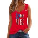 thumbnail image 2 of Puntoco Camisetas sin mangas para mujer Camiseta sin mangas con estampado del Día de la Independencia para mujer Camiseta holgada sin mangas, 2 of 3
