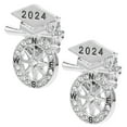 thumbnail image 6 of WHAMVOX 2 Pcs Lapel Doctor Hat Brooch Men and Women 2.50X2.00X1.50CM Silver, 6 of 8