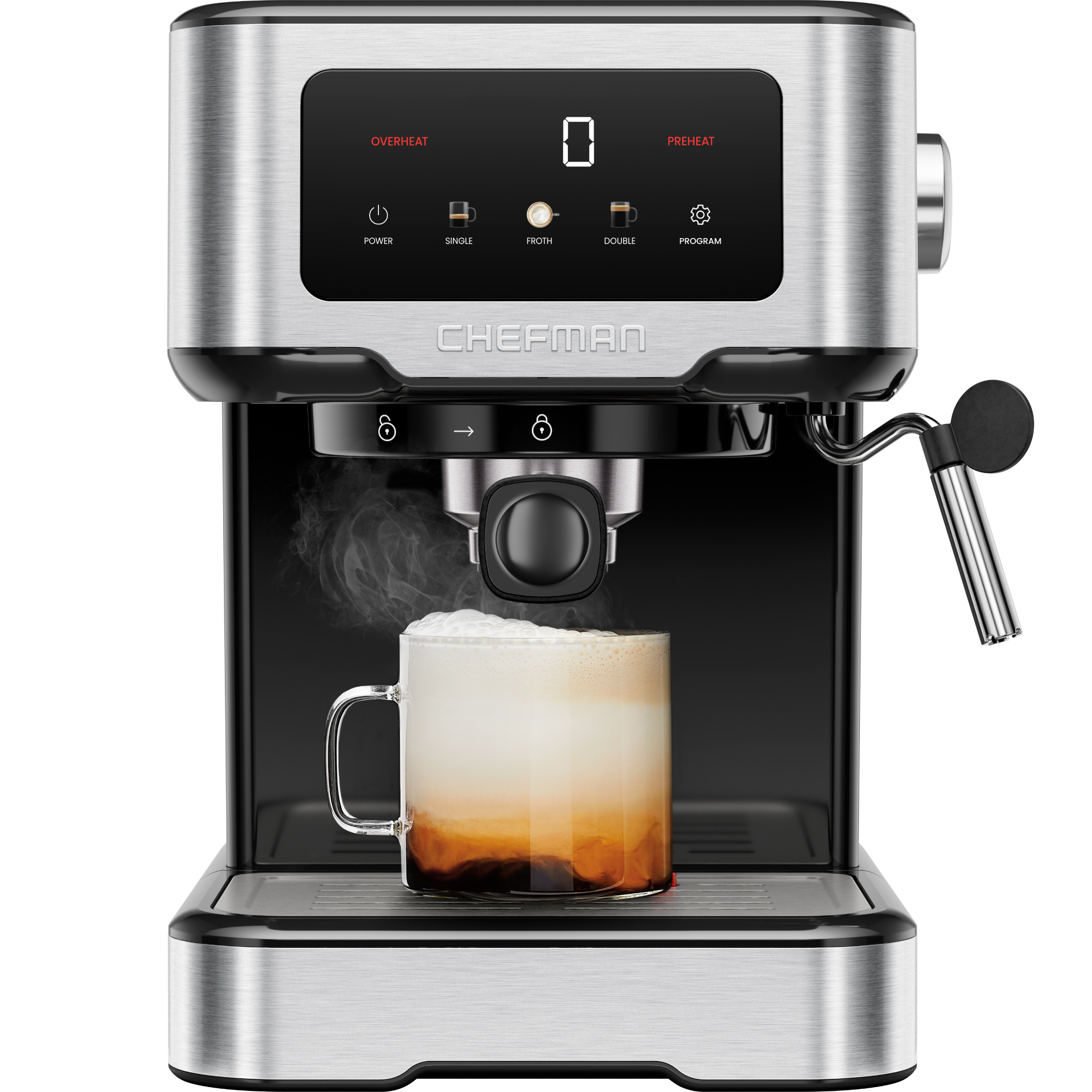 Chefman CraftBrew Espresso Machine Stainless Steel photo 4
