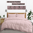 thumbnail image 3 of KOMFIT Bedding Comforter Duvet Insert - Quilted Comforter with Corner Tabs - Box Stitched Down Alternative Comforter&nbsp;300 GSM ( Pink , King/Cal King (94x104) ), 3 of 5