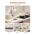 thumbnail image 6 of 17 Piece Granite Nonstick Pots and Pans Set, Induction Safe Cookware for Kitchen, White Color, 6 of 6