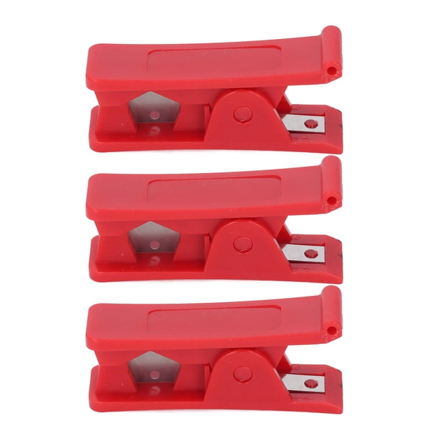 Cortador De Tubería PTFE Compacto, Cortador De Tubos De Plástico De 3 Pcs Suavemente Con Herramienta De Corte De Tubería Adecuada Para Un Tubo PU De PVC De Nylon Para Cortar