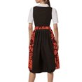 thumbnail image 3 of German Oktoberfest Women's Laced Half Apron Bavarian Traditional Cosplay For Party Dress Up, 3 of 8