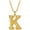 K, variant on Jewelry VerPetridure Women Gift 26 English Letter Name Chain Pendant Necklaces Jewelry