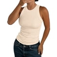 thumbnail image 2 of Endives Womens Sleeveless Tank Top Casual Ribbed Racerback Basic Top Thick Strap Shirts Tunic Tops, 2 of 5