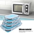thumbnail image 3 of Fiambrera De Silicona, Juego De Fiambrera No Tóxica Y No Pegajosa, Caja Bento, Lavavajillas Para Refrigeradores, Hornos Microondas, Mujeres, 3 of 8