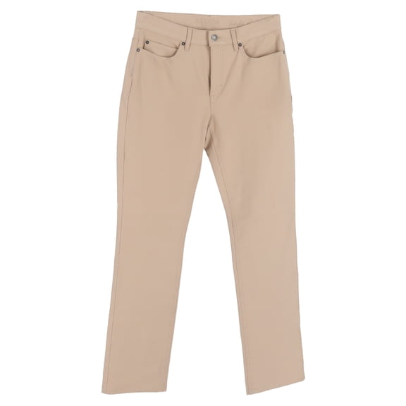 Pre-Owned Escada Straight-Leg Jeans in Beige Cotton Denim