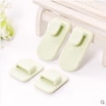thumbnail image 6 of THOPBPRK Self Adhesive Detachable Remote Control Holder Wall Mount Storage Hook Removable Organizer Hanger For TV Air Conditioner Remotes Keys Small Household Items Home Pack , Green, 6 of 6