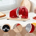 thumbnail image 6 of Yedigre Upgrade Manual Bread Slicer for Homemade Sourdough – Adjustable Hand Crank Cutter with Steel Fence & Sharp Blade, Retro Design, 6 of 9