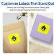thumbnail image 4 of Avery Printable Arched Square Labels, Neon Yellow, 2" x 2-3/16", 480ct, 4 of 11