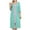 Green, variant on Besolor Womens 3/4 Sleeve Zipper Robe Striped Crewneck Lightweight House Coat Soft Nightgown Pajamas with Pockets