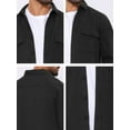 thumbnail image 7 of DARING DIVA Long Sleeve Button Solid Color Casual Work Jacket M Black, 7 of 7