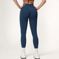 thumbnail image 6 of Women's High Waist Seamless Leggings with Stretch Fabric and Second-Skin Fit - Small, Navy, 6 of 6
