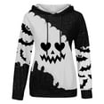 thumbnail image 2 of Halloween Hoodies for Women 2025 Funny Pumpkin Hoodie Long Sleeve Graphic Sweatshirt with Pockets Pullover Tops, 2 of 4