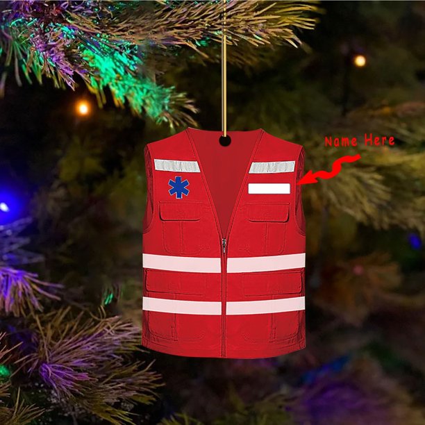 Decoración Para árbol de Navidad, conjunto de nombre y número personalizado, varias industrias, 2022, 2022, 2022