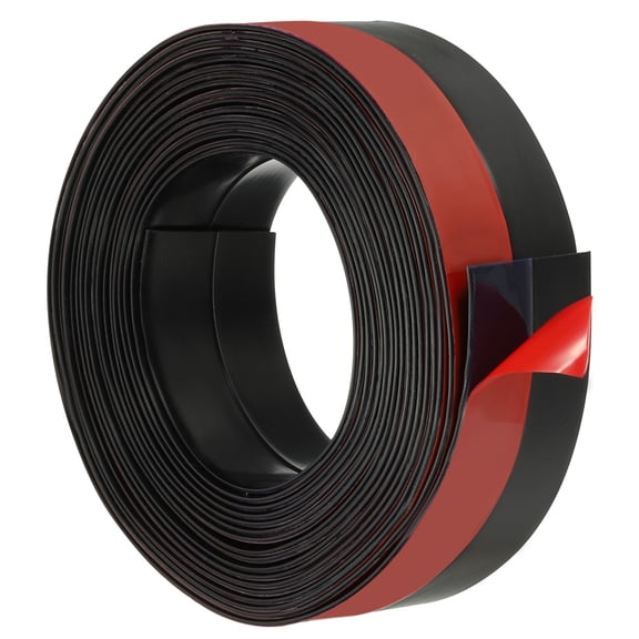 Uxcell 20 ft x 2" Width Self Adhesive Silicone Seal Strip, Black/Red