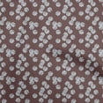 thumbnail image 1 of oneOone Cotton Flex Brown Fabric Florals Craft Projects Decor Fabric Printed By The Yard 40 Inch Wide, 1 of 4