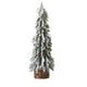 thumbnail image 2 of Adornos navideños en miniatura: Árbol de Navidad pequeño con nieve cayendo. Decoración para el hogar o escritorio., 2 of 6
