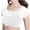 White, variant on Miqool Womens Short Sleeve Lace Crop Top Slim Fitted Going Out Tops Casual Basic T-Shirts Base Layer Undershirts
