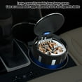 thumbnail image 5 of Automotive Ashtray with LED Light and Ceramic Liner, Car Cigarette Ashtray with One Click Open Lid, Flame Retardant Portable Car Ashtray Easy to Clean Detachable Design for Car Office and Home Use, 5 of 6