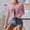 Pink, variant on Idoravan Cardigans for Women Spring Women's Fashion Casual Long Sleeve Solid Color Sweater Tops Blouse Cardigan