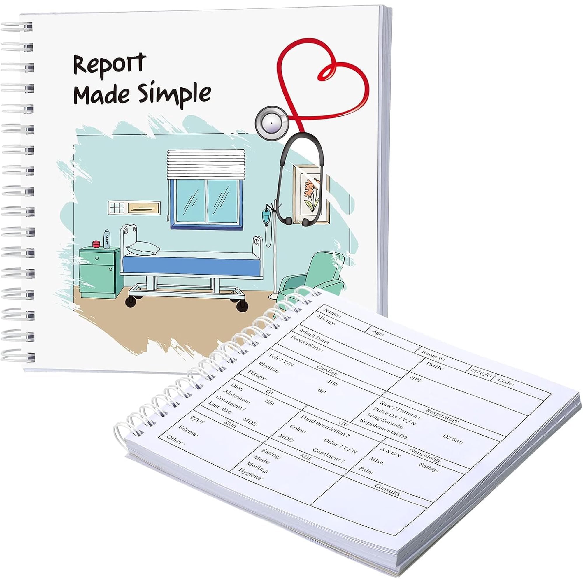 1 Pack Nurse Report Sheet Notebook Nurse Essentials Nurse Made Simple Pocket Journals Notebook for Appreciation Gifts Clinical Supplies