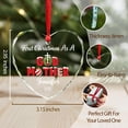 thumbnail image 4 of First Christmas As A Godmother 2025 Ornaments, Personalized Name New Godmother Glass Christmas Ornament, Baby Announcement Ornament Gift for Godmom, Custom 1st Xmas As Godmothers Heart Ornaments, 4 of 5