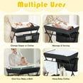Gymax Baby Changing Table Portable Newborn Nursery Organizer Adjustable