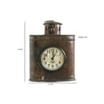 thumbnail image 6 of Hand Crafted Table Clock made from Iron Container, 6 of 6