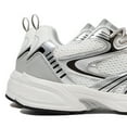 thumbnail image 6 of LUCKY STEP Lace Up Mesh Lightweight Fashion Sneakers Casual Running Shoes,White/Silver,Womens, 6 of 6