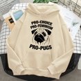 thumbnail image 5 of Sudaderas con capucha de Pug para mujer, sudadera y2k harajuku, ropa de calle femenina, Camisa con capucha, 5 of 5