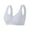 Grey, variant on Womens Plus Size Underwear Solid Front Closure Wireless Tank Bra Creative Design Pink 54