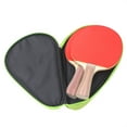 thumbnail image 3 of Paokuoon Racket Storage Bag Table Tennis Racket Storage Portable Metal Zipper Oxford External Pocket Hold 3 Balls, 3 of 9