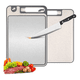 thumbnail image 1 of Tablas De Cocina De Acero Inoxidable 2 In 1 Tabla De Cortar Xtellar Beige Plateado, 1 of 3