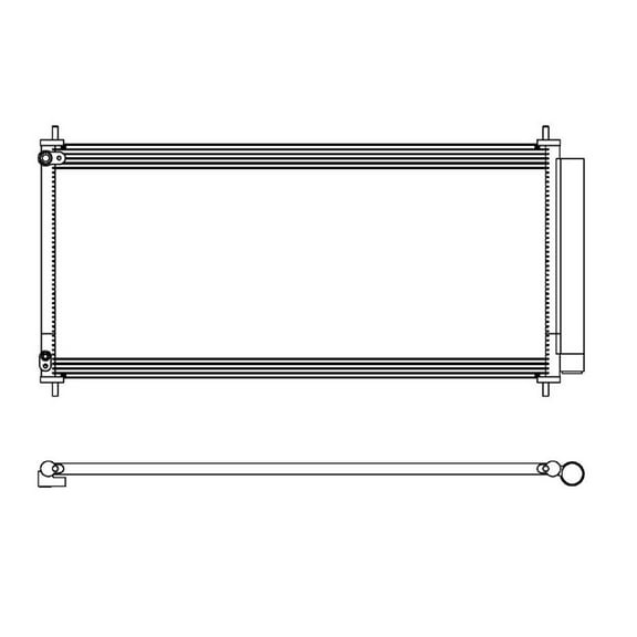 REACH 31-4503 Condenser for Acura TLX 2016-2015