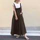 thumbnail image 2 of Falda con tirantes para mujer: tirantes largos, bolsillos grandes, por encima de la rodilla, vestido informal de verano, 2 of 5