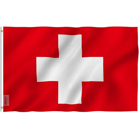 ANLEY Fly Breeze 3x5 Foot Switzerland Flag - Swiss Flags Polyester