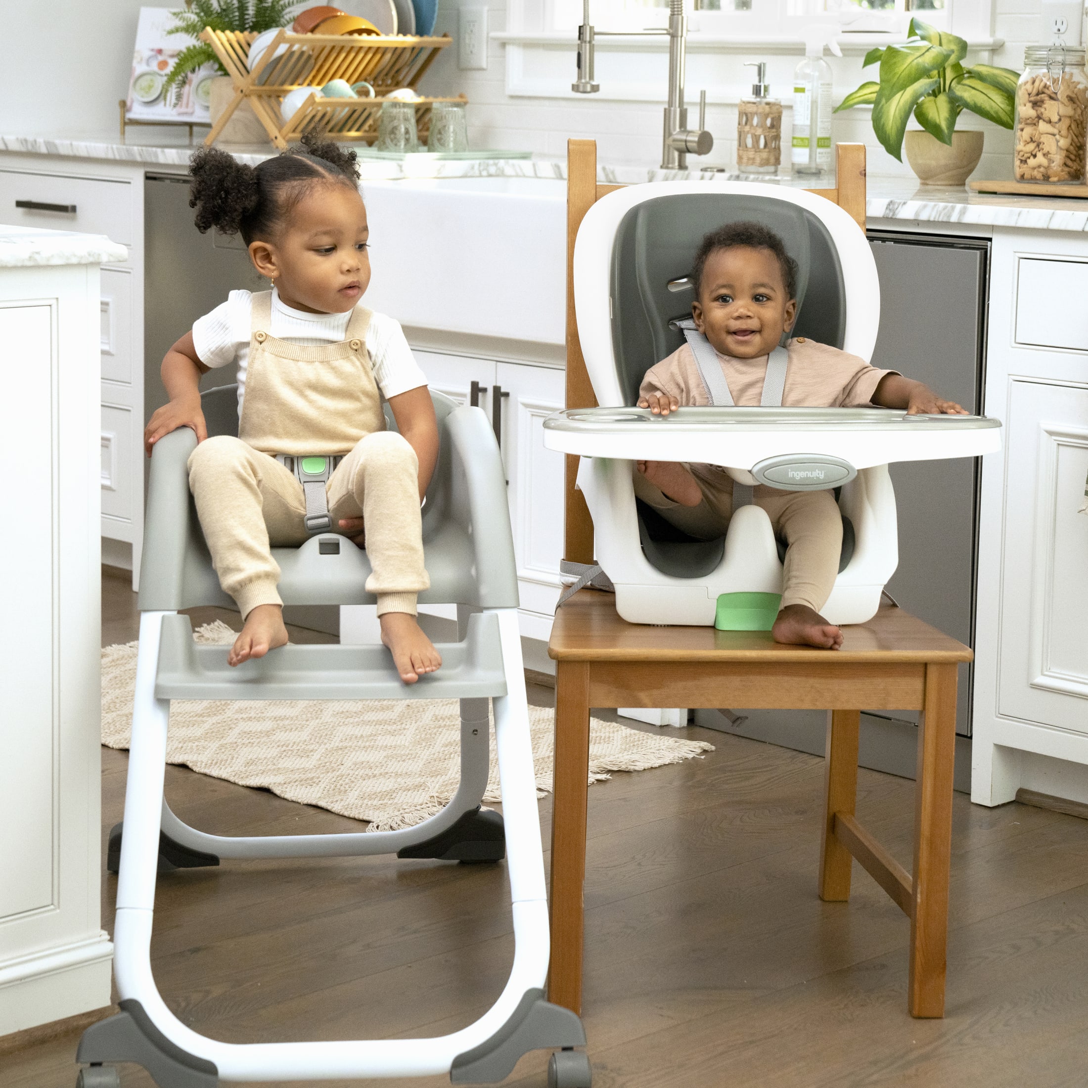 Ingenuity Full Course SmartClean 6-in-1 High Chair, Gray photo 4