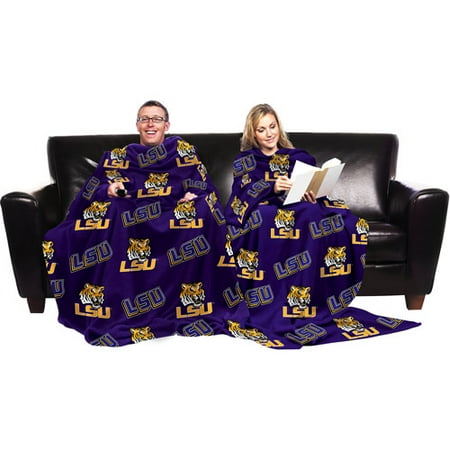 NCAA LSU Tigers Blanket with Sleeves