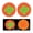 D, variant on Car Cup Holder Coaster, Cute Non-Slip Vehicle Water Bottle Insert Mat, Fruit Automotive Interior Drink Cup Pad Decoration for Cars Trucks SUV - Style D