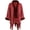 Red, variant on CoCopeaunt Women Poncho Shawls Warm Thick Fluffy Plush Tassels Cardigan Cape Coat