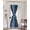 Blue, variant on Abstract Blue Moire Blackout Door Curtains for French, Glass,Front, Back, Patio Door, Gradient Coastal Ocean Geometric Waves Thermal Insulated Rod Pocket Window Curtain Drapes With Tiebacks 25"x72"