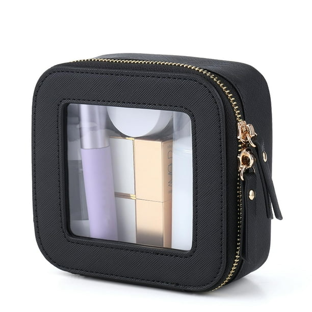 Bolsa de maquillaje FASAOH Clear Travel Cosmetics Funda transparente